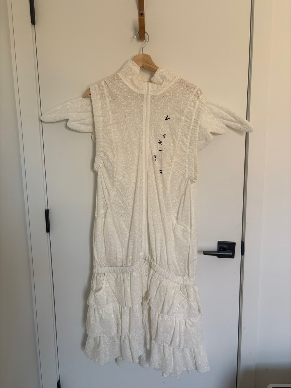 VeniceW - Flying Vest Dress (White) - Size M